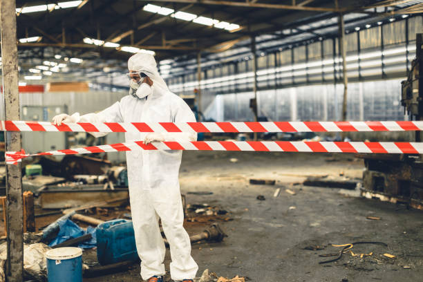 Professional Trauma Scene Cleanup technician working in Jacksontown, OH